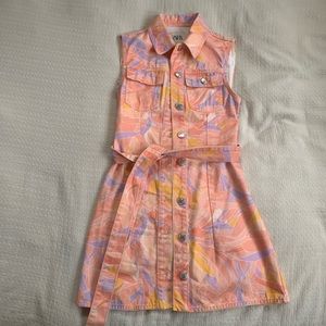 Zara tropical button up dress